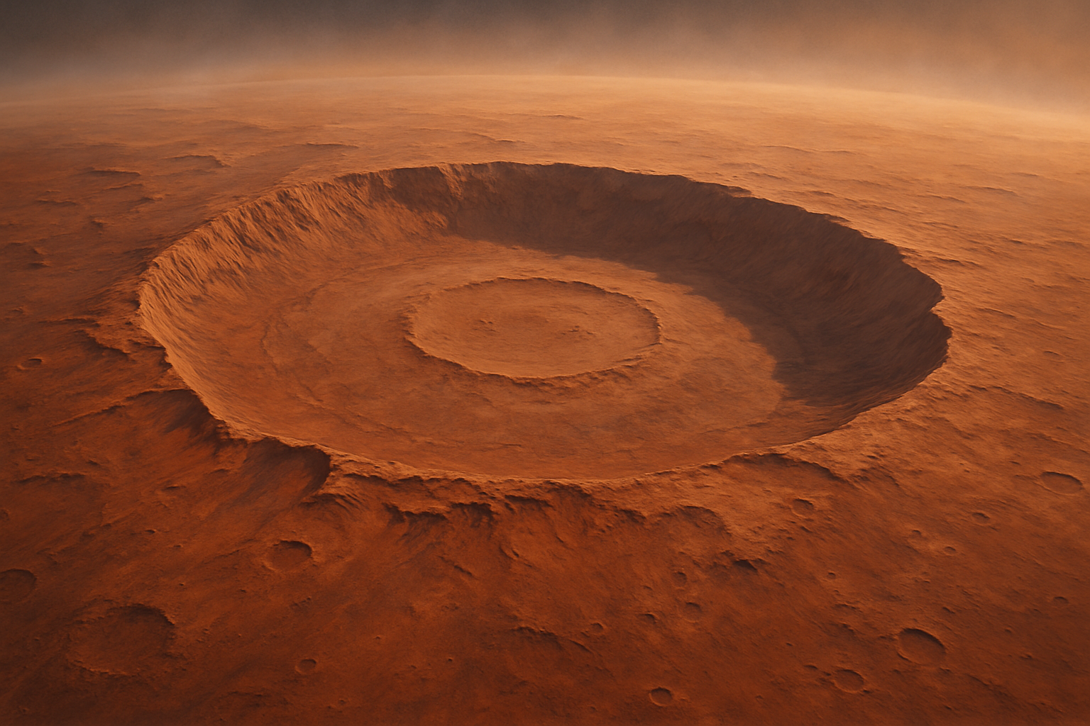 Mars Express tarjoaa uutta perspektiiviä Schiaparelli-kraatteriin: videolento paljastaa laajan, mutta alavan laakson