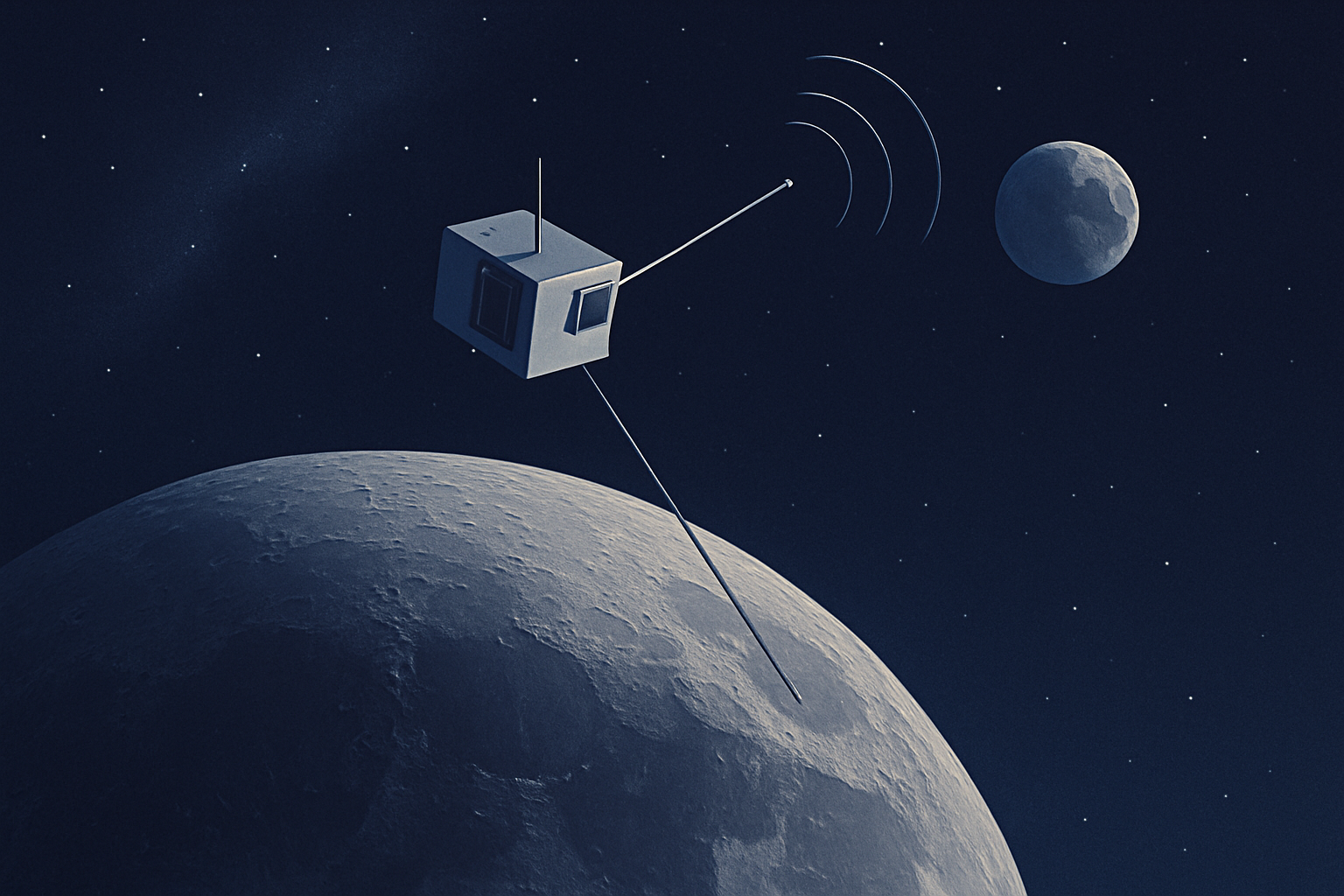 Pieni brittiläinen satelliitti aikoo kuunnella universumin varhaisia kuiskauksia Kuun pimeältä puolelta